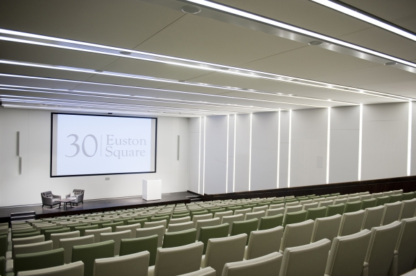 300 seat Auditorium & Exhibition Space, equipped with a state-of-the-art Sony HDR 4K laser projector 