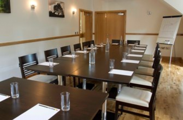 Our Oak Room set for a corporate meeting